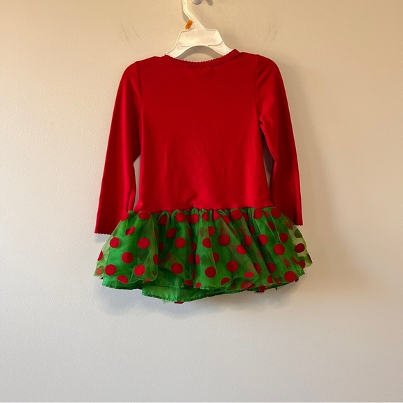 Toddler Girls 3T Christmas outfit (2 pieces) Holiday Photo’s Party Tulle Tutu - Picture 2 of 8